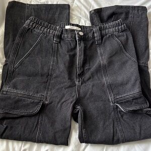 PacSun Black Denim Cargo Pants